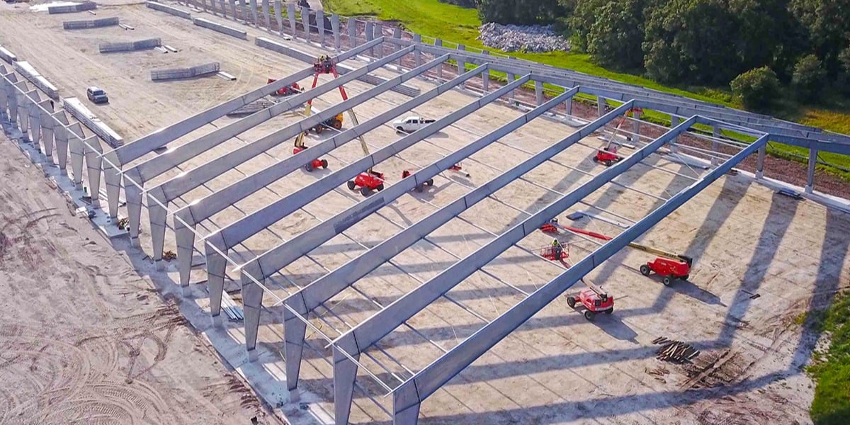 10 مزیت ساخت اسکلت فولادی در پروژه های ساخت سوله